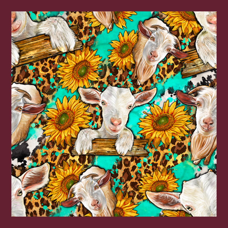 Sunflowers And Goat Western Seamless Pattern Classic Tee by BundleAndBundleShop | Teevron