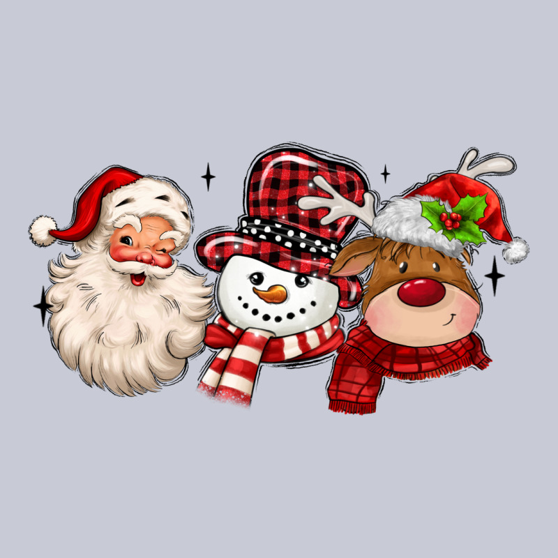 Santa Snowman Reindeer Heavyweight Hoodie by MaliasSmallBusiness | Teevron