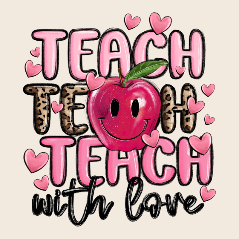 Teach Teach Teach With Love Zipper Hoodie by MaliasSmallBusiness | Teevron