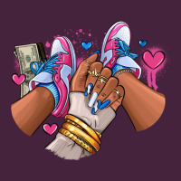 Pink And Blue Sneaker Girl Premium Tee | Teevron