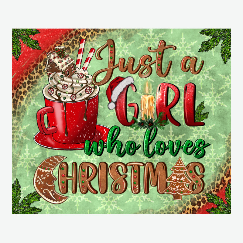 Just A Girl Who Loves Christmas Mousepad Urban Heavy Tee by BundleAndBundleShop | Teevron