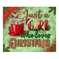 just a girl who loves christmas mousepad | Teevron