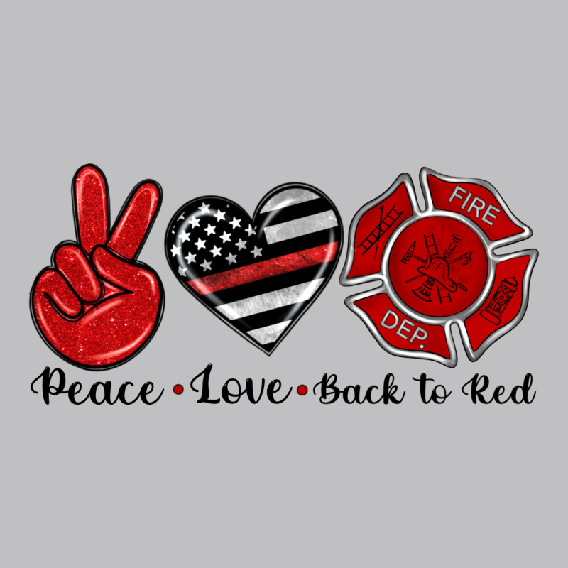 Peace Love Back To Red Classic Tee by Artiststas | Teevron