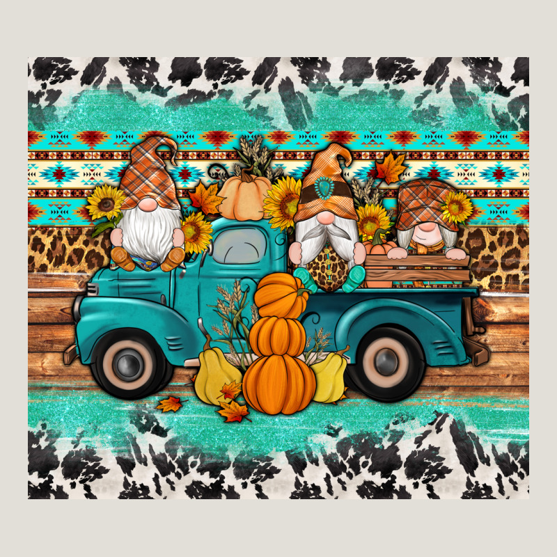 Western Fall Truck Gnomes Tumbler Heavy Core Tee by Artiststas | Teevron