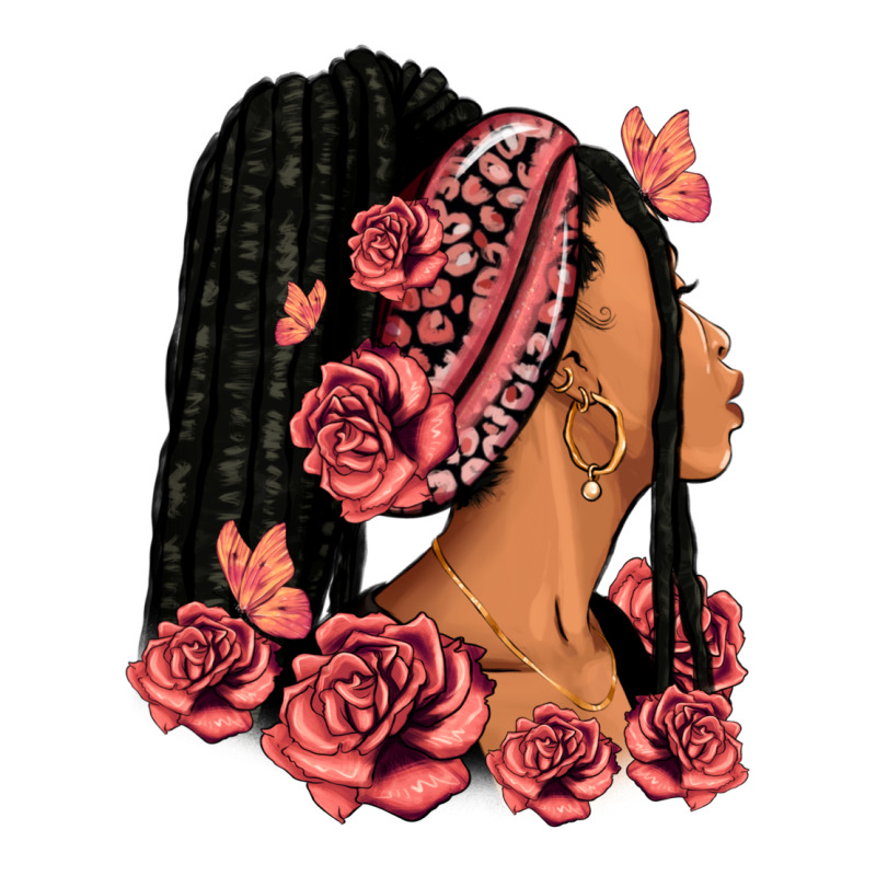 Pink Roses Afro Woman Premium Tee by RanaPortraitStore | Teevron