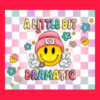 A Little Bit Dramatic Retro Zipper Hoodie | Teevron