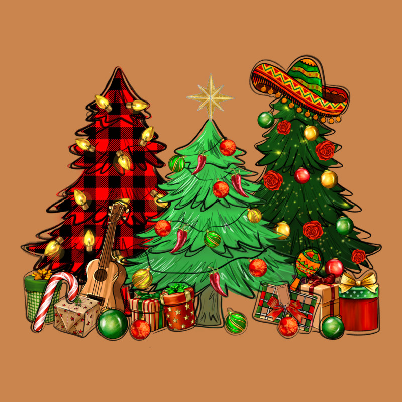 Mexican Christmas Trees Heavyweight Hoodie by NancyCooperArtShop | Teevron