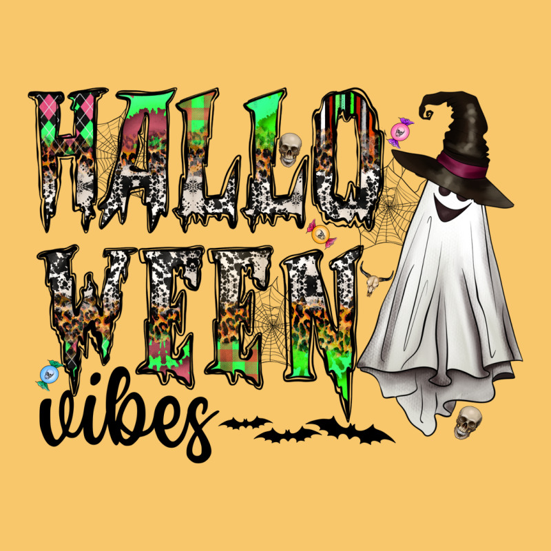 Halloween Vibes Vintage Hoodie by CowhideDigitalArt | Teevron