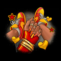 Softball Afro Girl Sneakers Premium Tee | Teevron