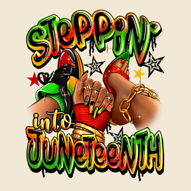 Steppin' Into Juneteenth Sneaker And Heel Afro Wom Premium Tee by RanaPortraitStore | Teevron