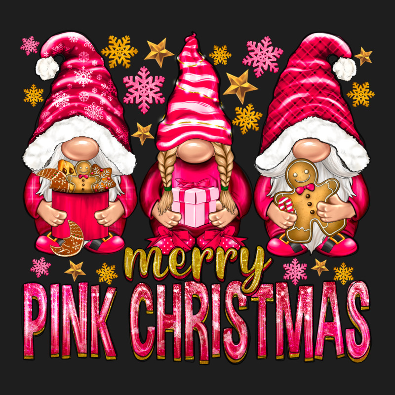 Merry Pink Christmas Gnomes Heavyweight Hoodie by NancyCooperArtShop | Teevron