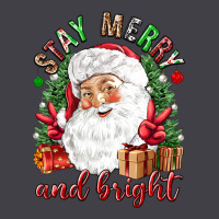 Stay Merry And Bright Christmas With Santa Heavyweight Hoodie | Teevron