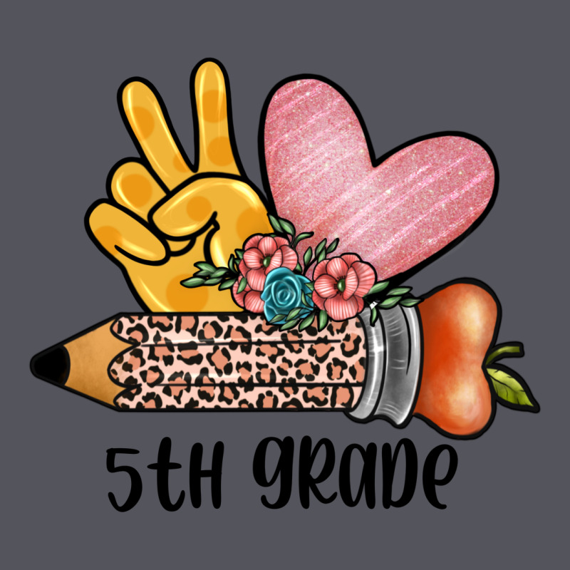Peace Love 5th Grade Vintage Hoodie by JahusDesignShop | Teevron