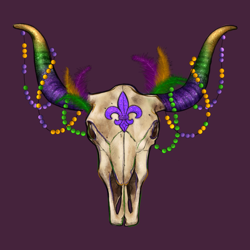 Mardi Gras Bull Skull Premium Tee by RanaPortraitStore | Teevron