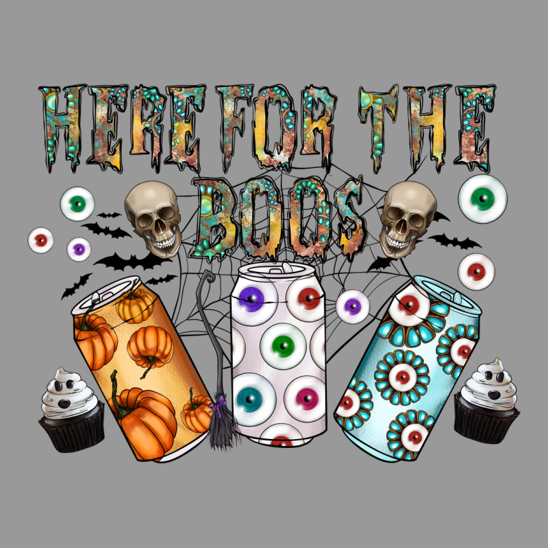 Here For The Boos Vintage Hoodie by CowhideDigitalArt | Teevron