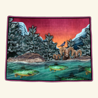 Colorado Scenery Map Premium Hoodie | Teevron