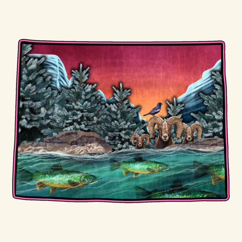 Colorado Scenery Map Premium Hoodie by Bettercallsaul | Teevron