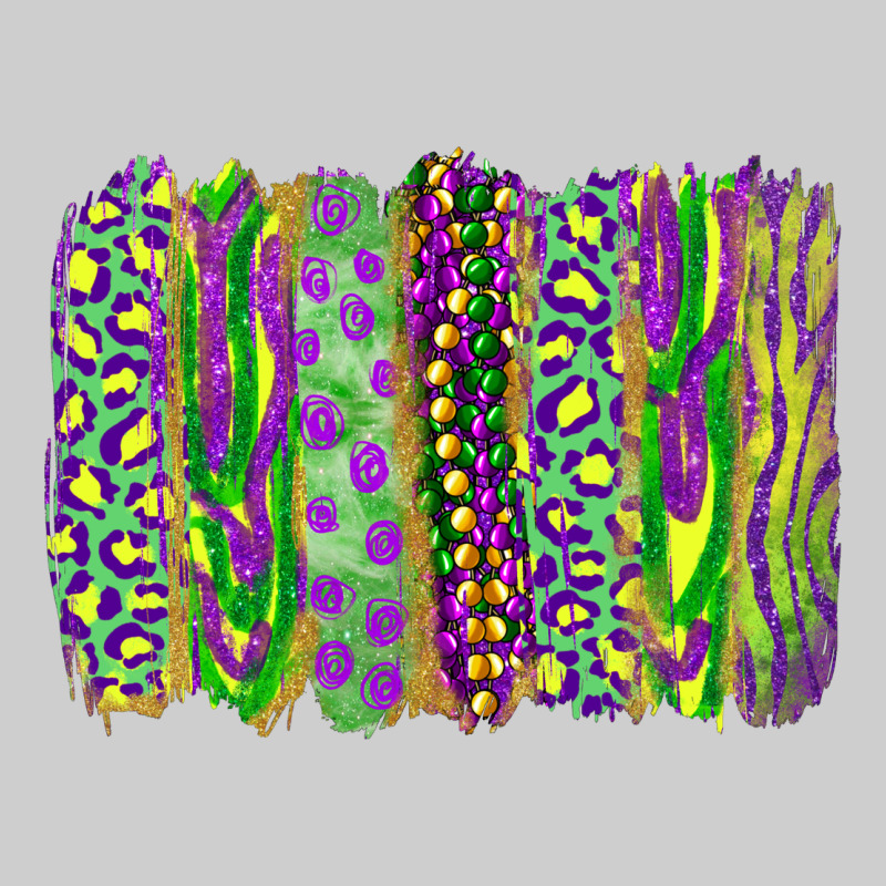 Mardi Gras Leopard Beads Brushstrokes Premium Tee by RanaPortraitStore | Teevron