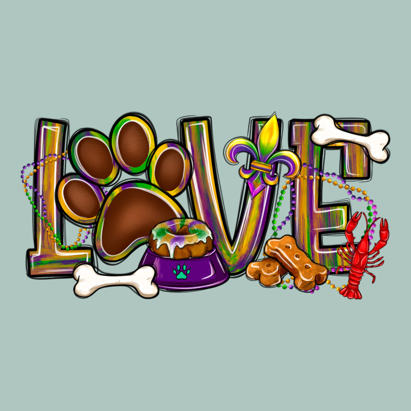 Mardi Gras Love Dog Paw Premium Sweatshirt by BundleAndBundleShop | Teevron
