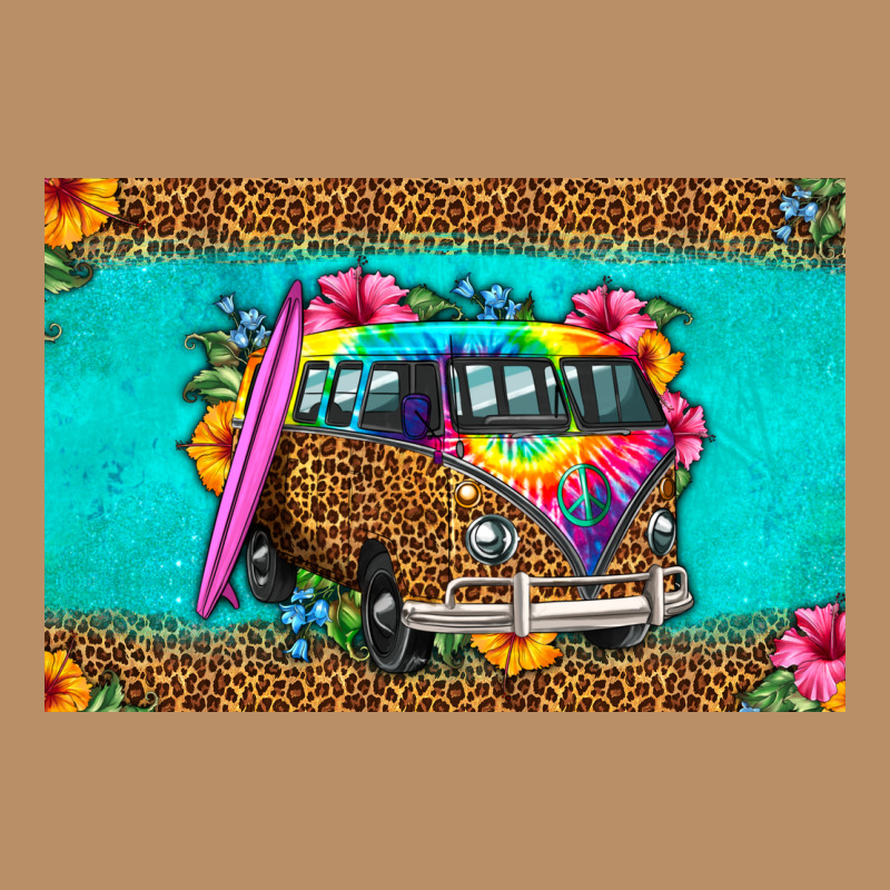 Hippie Van Floral Skinny Metal Can Holder Vintage Hoodie by HRA Design Shop | Teevron