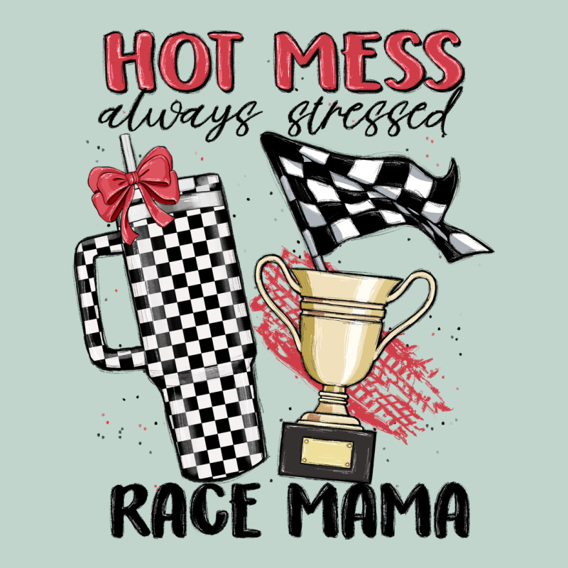 Hot Mess Always Stressed Race Mama Zipper Hoodie by MaliasSmallBusiness | Teevron