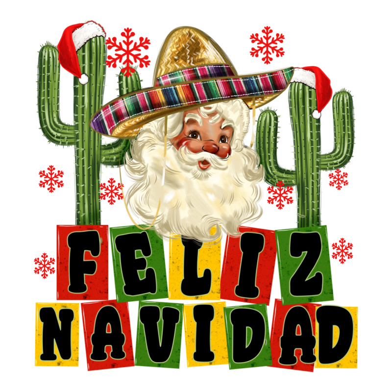 Feliz Navidad Mexican Santa Heavyweight Hoodie by MaliasSmallBusiness | Teevron
