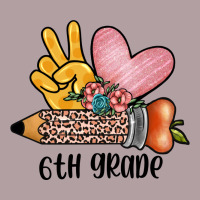 Peace Love 6th Grade Vintage Hoodie | Teevron