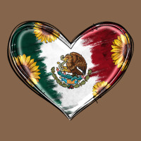 Sunflower Mexican Flag Heart Premium Tee | Teevron