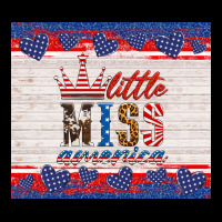 4th Of July Little Miss America Heavyweight Sweatshirt | Teevron