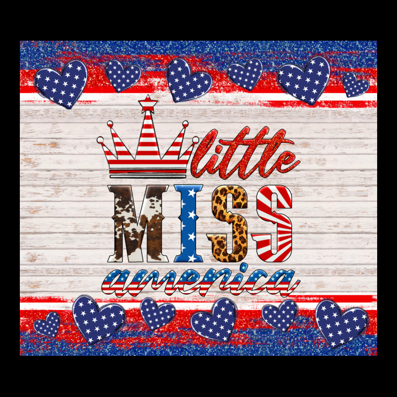 4th Of July Little Miss America Heavyweight Sweatshirt by HRA Design Shop | Teevron