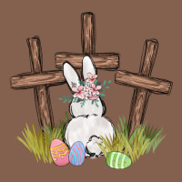 Floral Watercolor Easter Bunny Cross Zipper Hoodie | Teevron
