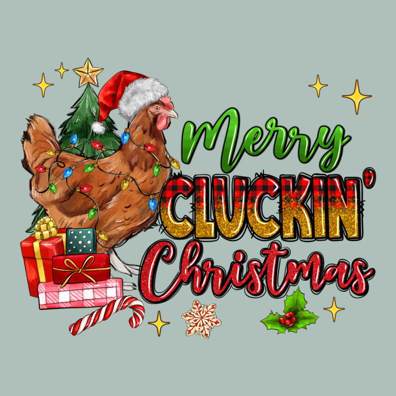 Merry Cluckin' Christmas Heavyweight Hoodie by MaliasSmallBusiness | Teevron