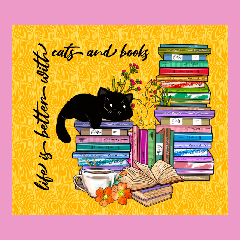 Life Is Better With Cats And Books Urban Hoodie by TumblerDesignByShophia | Teevron