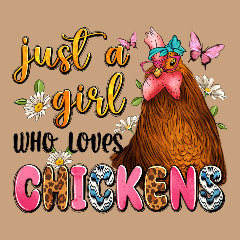 Just A Girl Who Loves Chickens Vintage Tee by JahusDesignShop | Teevron