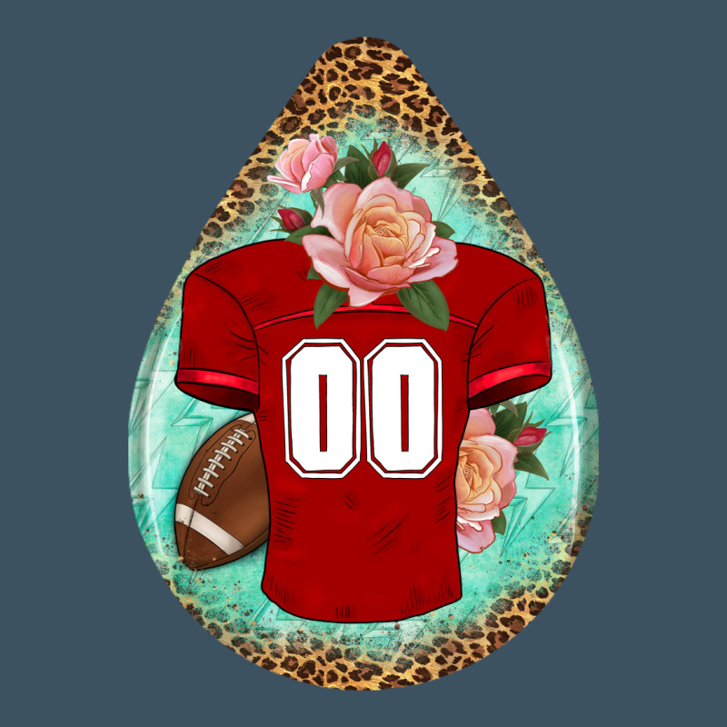American Football And Western Roses Teardrop Urban Heavy Tee by BundleAndBundleShop | Teevron