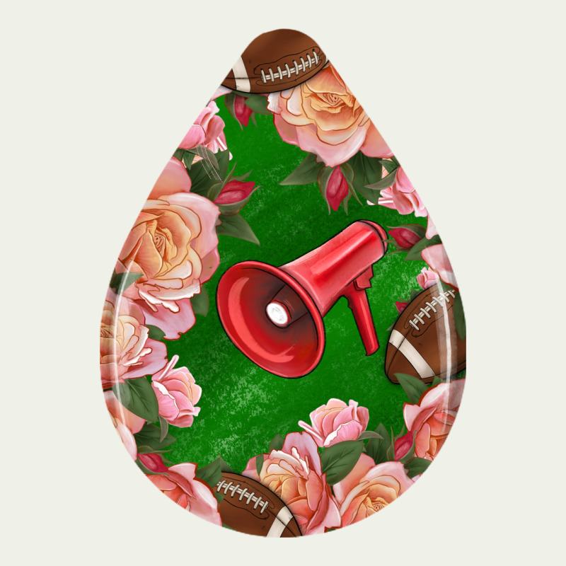 American Football And Western Roses Teardrop Urban Heavy Tee by BundleAndBundleShop | Teevron