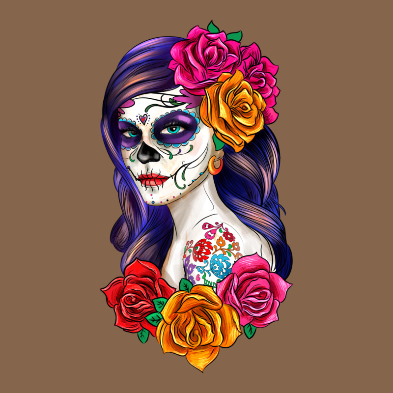 Sugar Skull Girl Premium Tee by RanaPortraitStore | Teevron