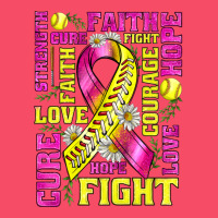 Breast Cancer Softball Ribbon Love Cure Fight Bbs Premium Sweatshirt | Teevron