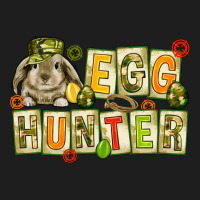 Egg Hunter With Camouflage Plate Letters Heavyweight Hoodie | Teevron