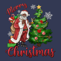Merry Christmas Black Santa Heavyweight Hoodie | Teevron