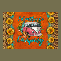 I'd Rather Be Camping Skinny Metal Can Holder Vintage Hoodie | Teevron