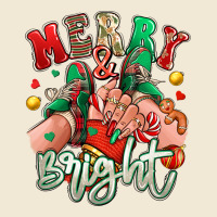 Merry And Bright Caucasian Girl Sneakers Premium Tee | Teevron