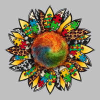 Autism Awareness Cowhide Leopard Sunflower Long Sleeve Tee | Teevron
