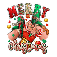 Merry Christmas Caucasian girl sneakers | Teevron