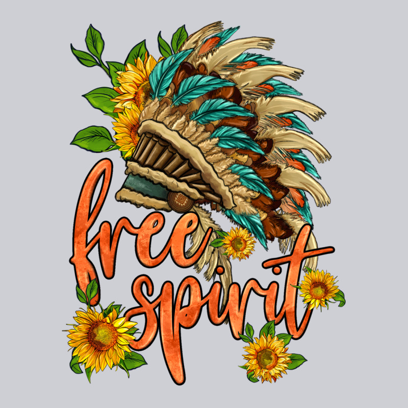 Free Spirit Sunflower And Indian Headdress Heavyweight Sweatshirt by HRA Design Shop | Teevron