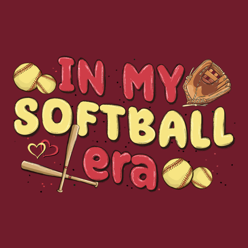In My Softball Era Zipper Hoodie by MaliasSmallBusiness | Teevron