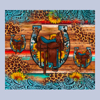Saddle Horseshoe Leopard Sunflower Long Sleeve Tee | Teevron