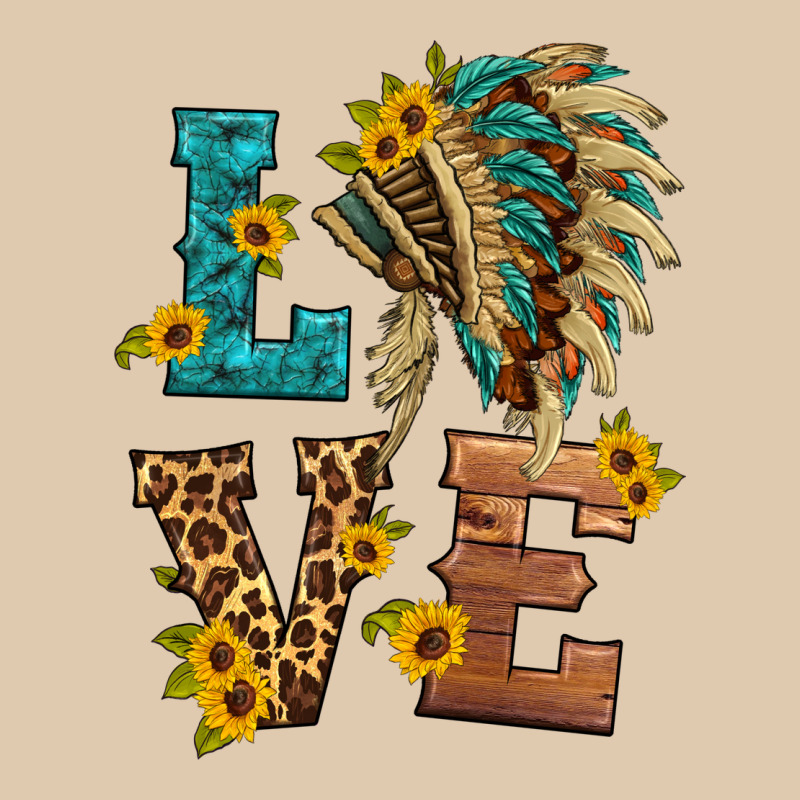 Love Indian Headdress Heavyweight Sweatshirt by HRA Design Shop | Teevron