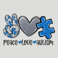 Peace Love Autism Zipper Hoodie | Teevron