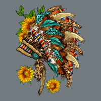 Indian Headdress With Pattern And Sunflowers Heavyweight Sweatshirt | Teevron
